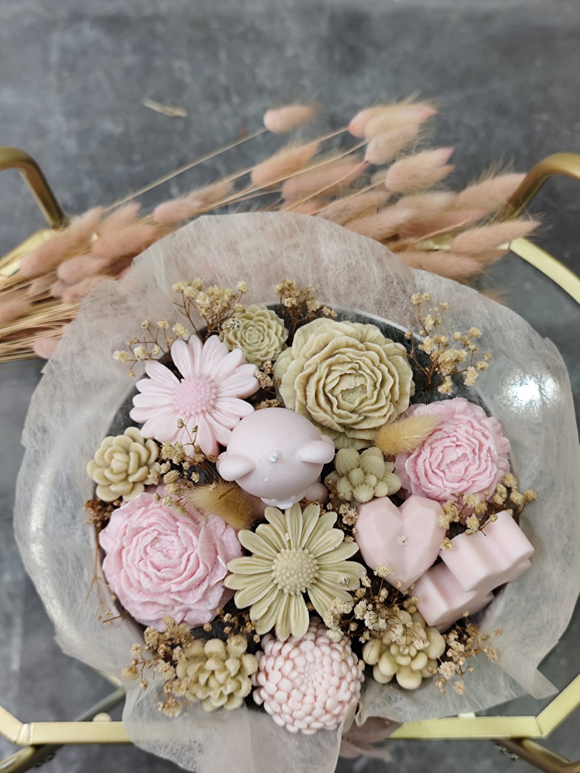 Blush Bear Box – Κουτί με Χειροποίητα Φυτικά Κεριά - Image 2