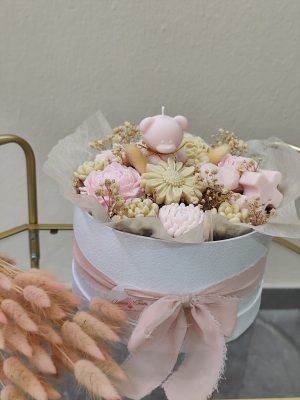 Blush Bear Box – Κουτί με Χειροποίητα Φυτικά Κεριά