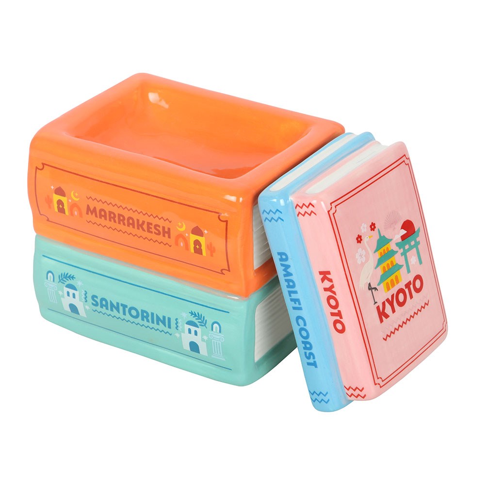 Κεραμικός Καυστήρας "Books & Travel" – Για Wax Melts & Έλαια - Image 2