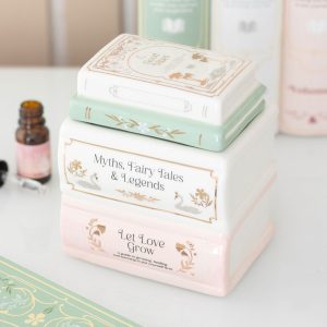 Κεραμικός Καυστήρας Vintage Books – Για Wax Melts & Έλαια