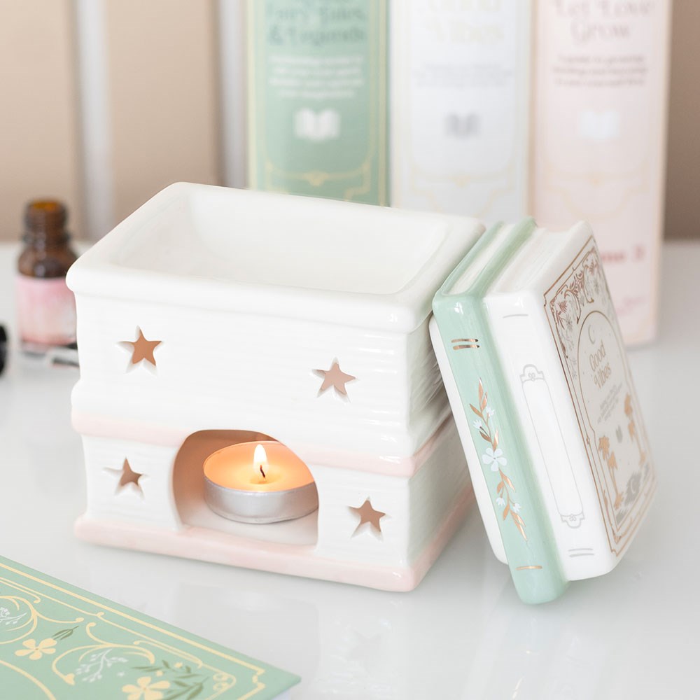 Κεραμικός Καυστήρας Vintage Books – Για Wax Melts & Έλαια - Image 3