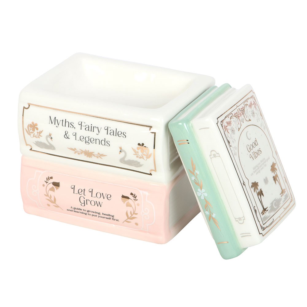 Κεραμικός Καυστήρας Vintage Books – Για Wax Melts & Έλαια - Image 2
