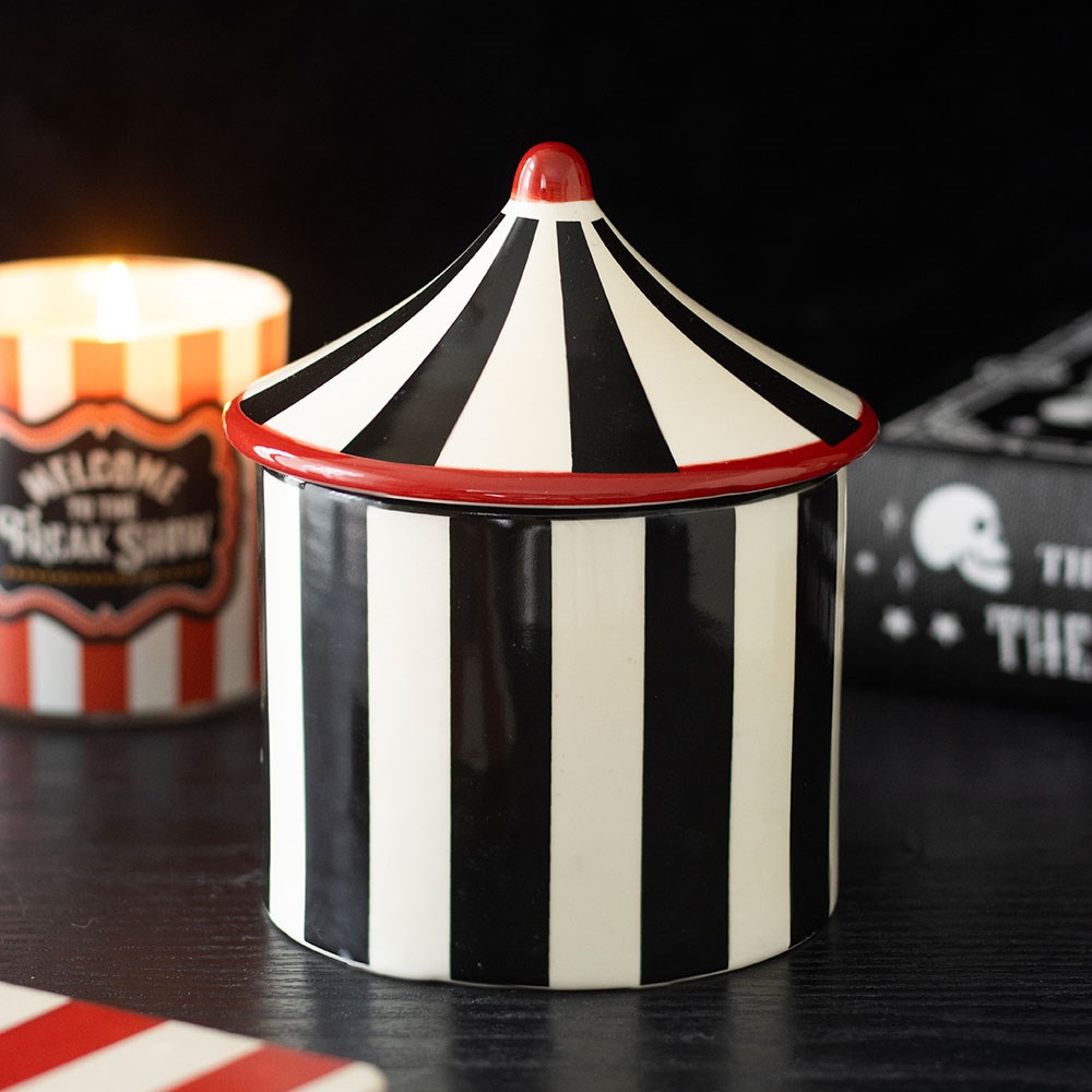 Κεραμικός Καυστήρας Vintage Circus Tent – Για Wax Melts & Έλαια - Image 2