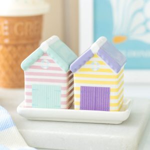 Σετ Αλατοπίπερο Beach Huts - Πολύχρωμα Σπιτάκια Παραλίας