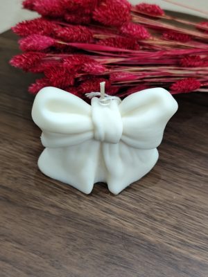 Velvet Bow Candle – Χειροποίητο Φυτικό Κερί