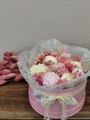 Blush Bloom Box – Κουτί με Χειροποίητα Φυτικά Κεριά